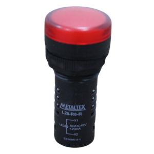 SINALEIRO LED 22MM - 48VCA/CC VERMELHO IP65 METALTEX L20-R8-R